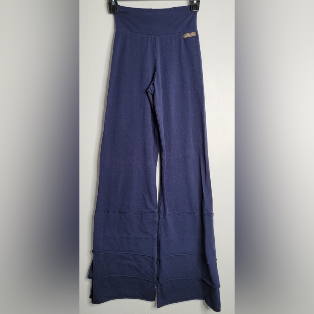 Matilda Jane navy blue leggings with ruffle flare ankles